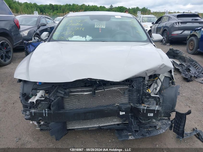 2022 Hyundai Elantra Preferred Ivt With Sun And Tech Package VIN: KMHLM4AG6NU333898 Lot: 12016567