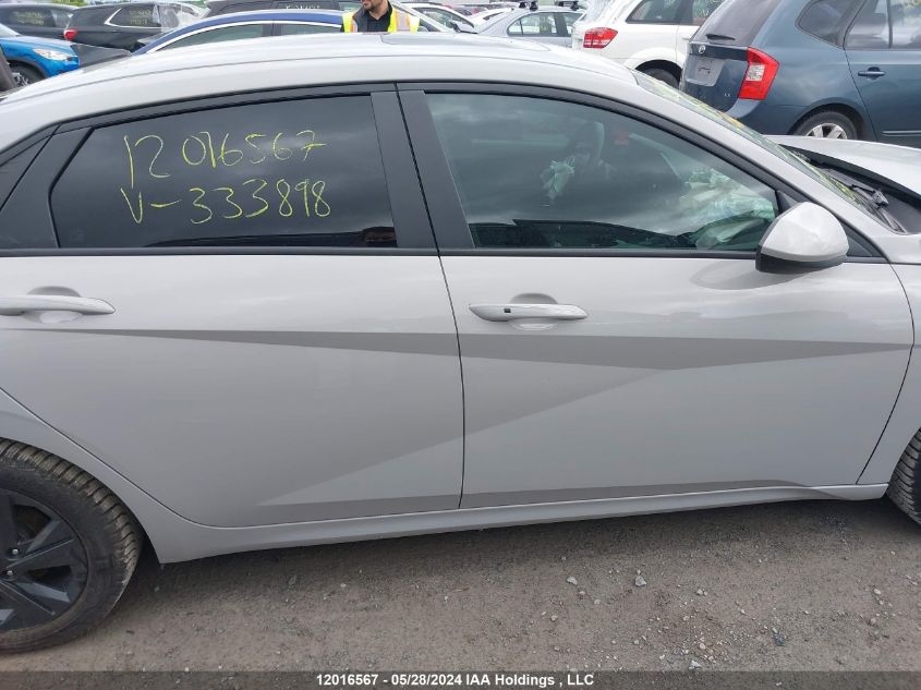 2022 Hyundai Elantra Preferred Ivt With Sun And Tech Package VIN: KMHLM4AG6NU333898 Lot: 12016567