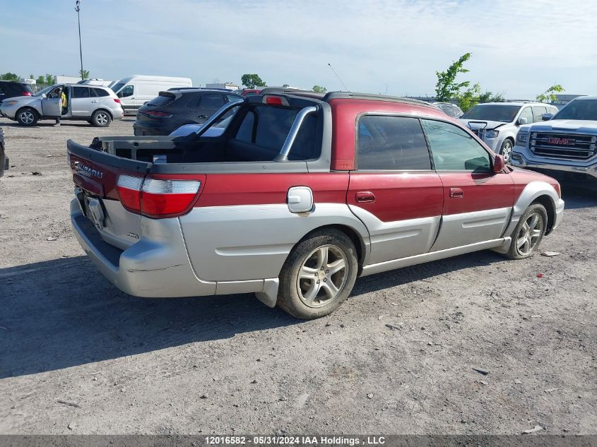 2003 Subaru Baja VIN: 4S4BT61C237103696 Lot: 12016582