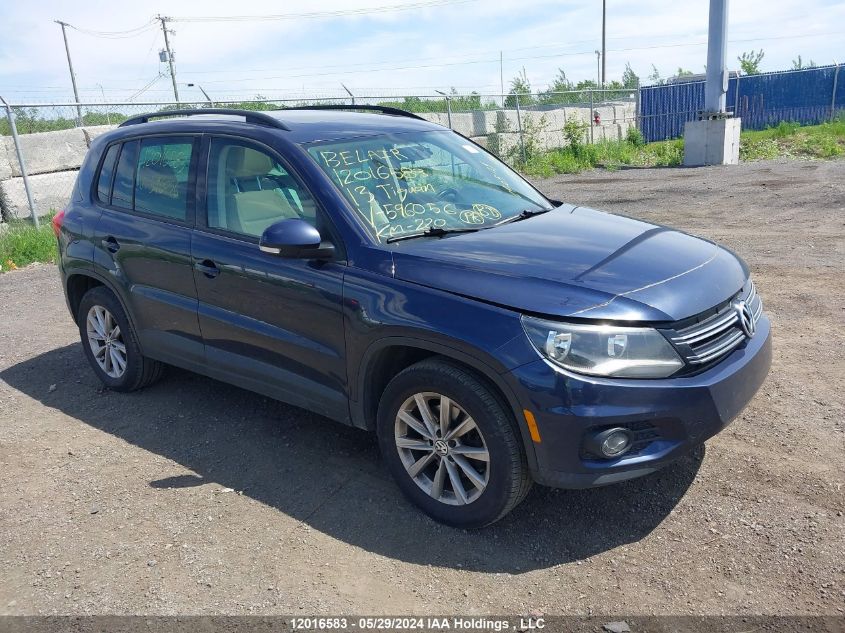 2013 Volkswagen Tiguan VIN: WVGJV3AXXDW596056 Lot: 12016583