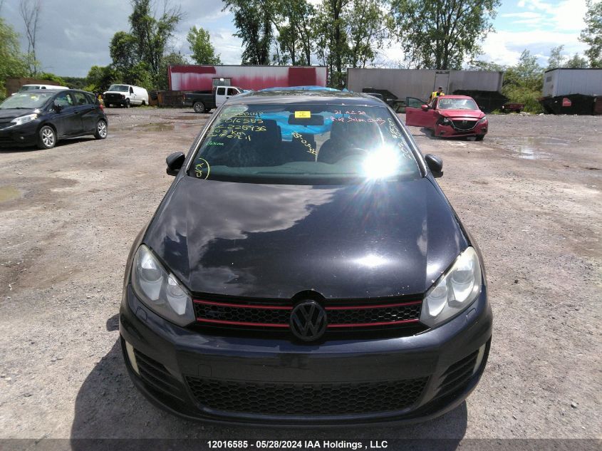 2011 Volkswagen Gti VIN: WVWEV7AJ1BW228936 Lot: 12016585