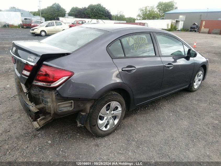 2015 Honda Civic Sedan VIN: 2HGFB2F4XFH055037 Lot: 12016601