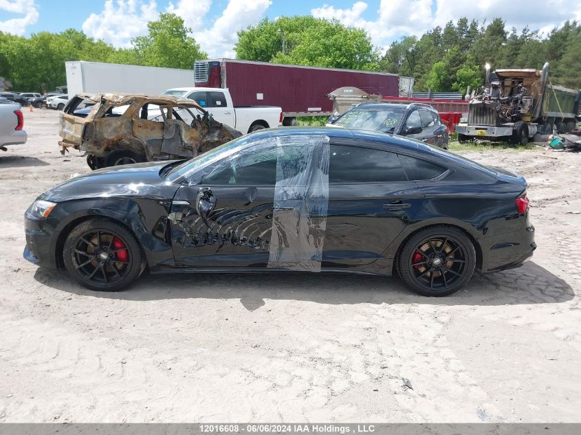 2022 Audi A5 Sportback VIN: WAUEACF50NA018049 Lot: 12016608