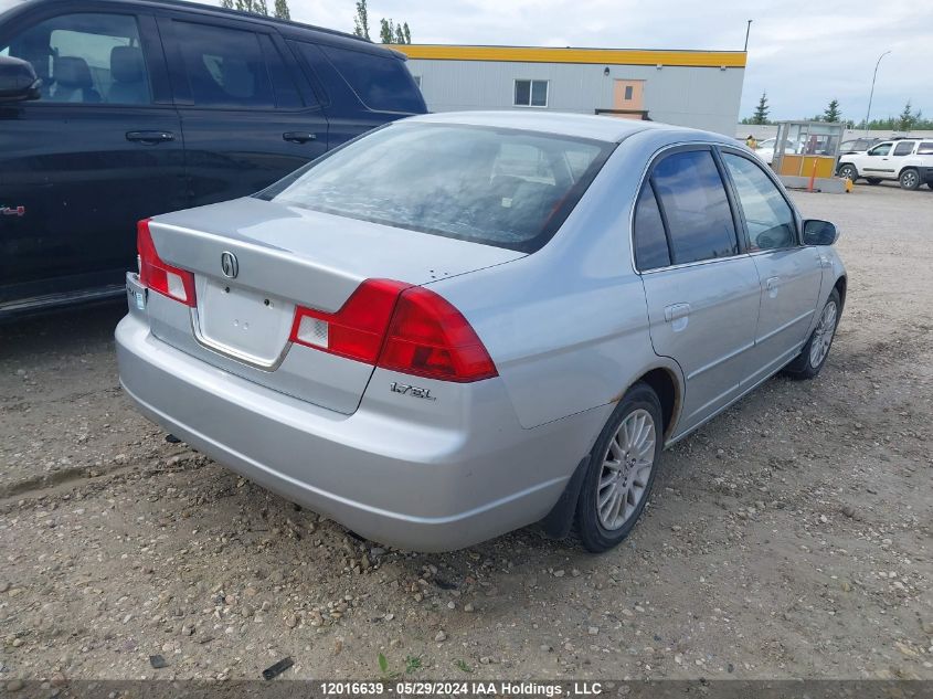 2003 Acura 1.7El Premium VIN: 2HHES36813H000309 Lot: 12016639