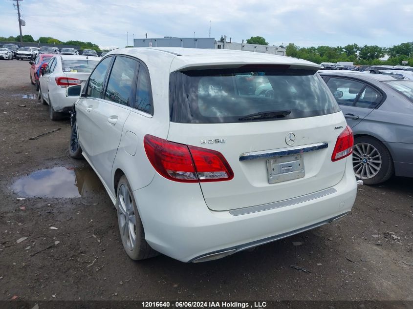 2017 Mercedes-Benz B-Class VIN: WDDMH4GB2HJ437891 Lot: 12016640