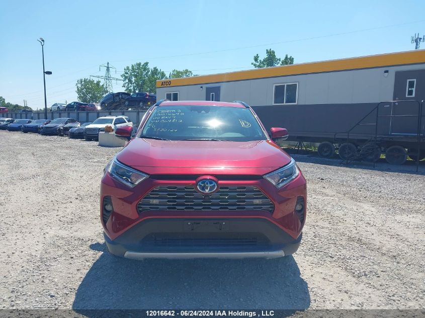 2020 Toyota Rav4 Limited VIN: 2T3DWRFV6LW064812 Lot: 12016642