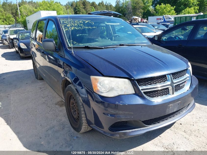 2012 Dodge Grand Caravan Se VIN: 2C4RDGBG8CR319896 Lot: 12016675