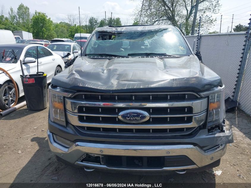 2022 Ford F-150 Lariat VIN: 1FTFW1ED5NFB35019 Lot: 12016678