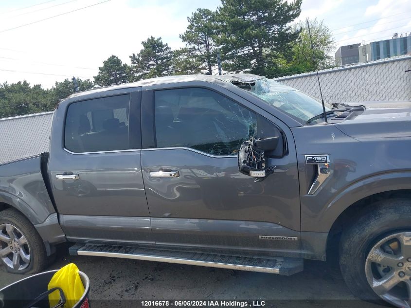 2022 Ford F-150 Lariat VIN: 1FTFW1ED5NFB35019 Lot: 12016678