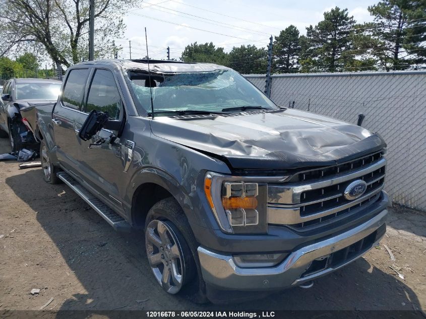 2022 Ford F-150 Lariat VIN: 1FTFW1ED5NFB35019 Lot: 12016678