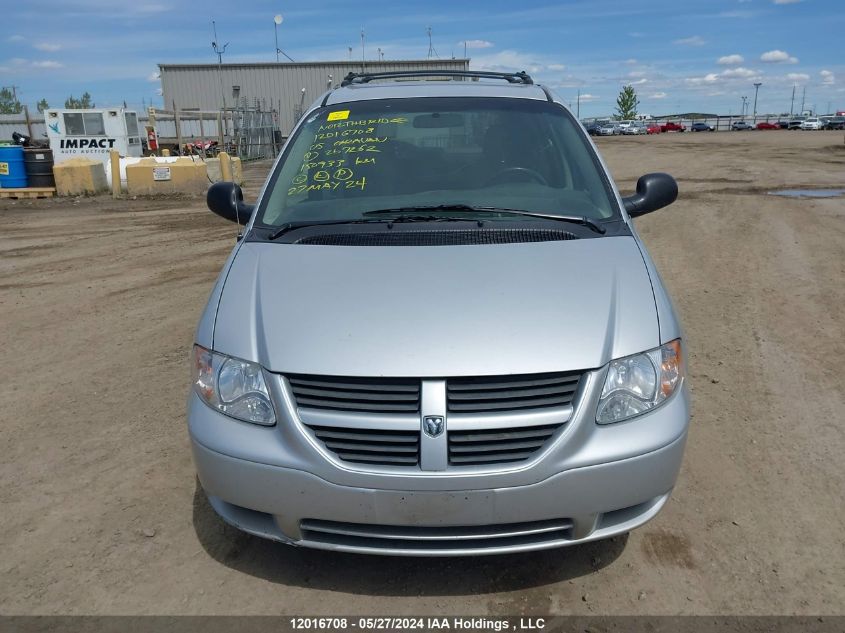 2005 Dodge Caravan Sxt VIN: 1D4GP45R45B267262 Lot: 12016708