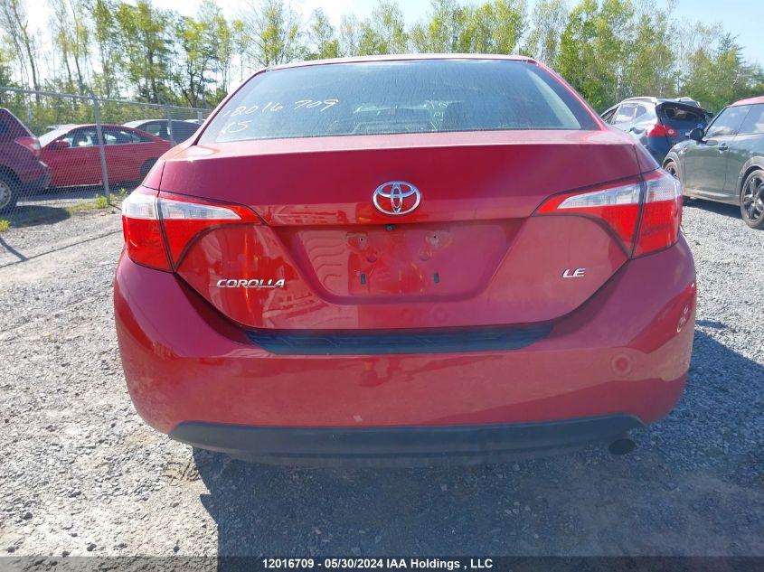 2015 Toyota Corolla Ce/Le/S VIN: 2T1BURHE5FC367668 Lot: 12016709