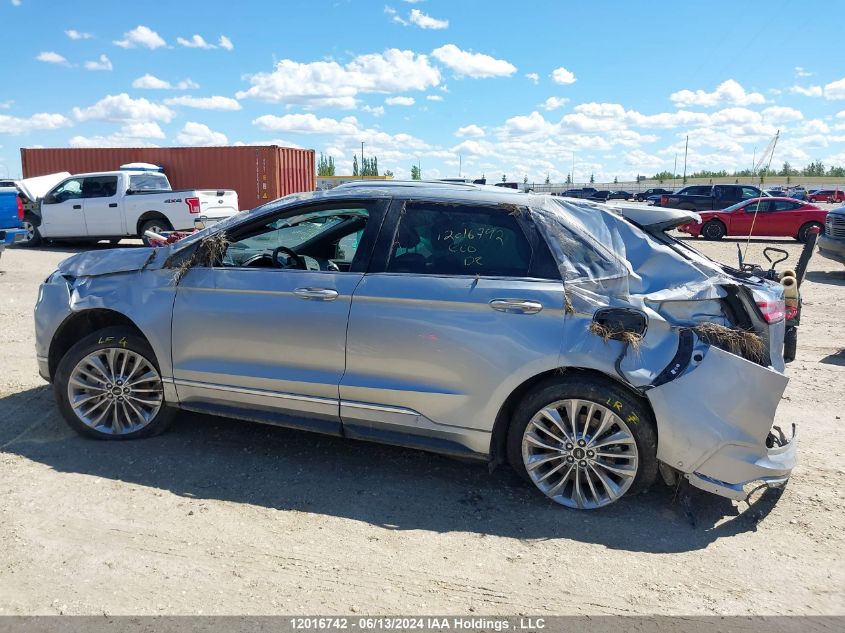 2021 Ford Edge Titanium VIN: 2FMPK4K96MBA08227 Lot: 12016742