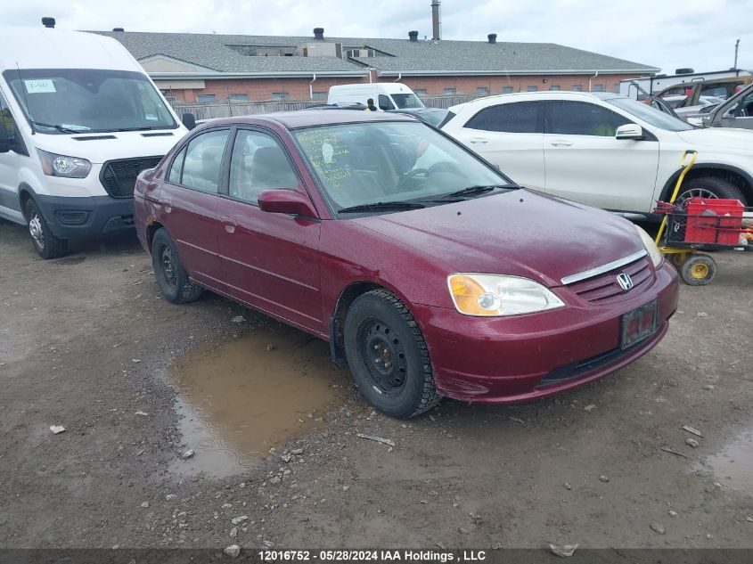 2003 Honda Civic Sdn VIN: 2HGES16683H938492 Lot: 12016752