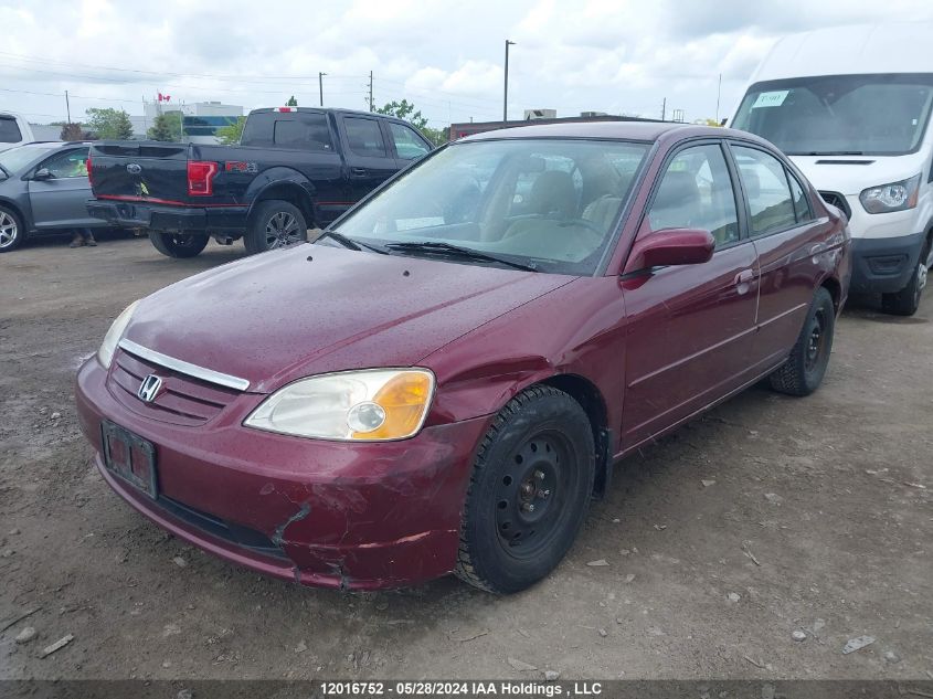 2003 Honda Civic Sdn VIN: 2HGES16683H938492 Lot: 12016752