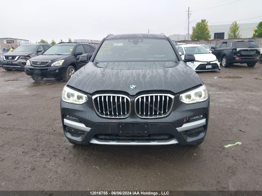 2020 BMW X3 VIN: 5UXTY5C01LLT34568 Lot: 12016755