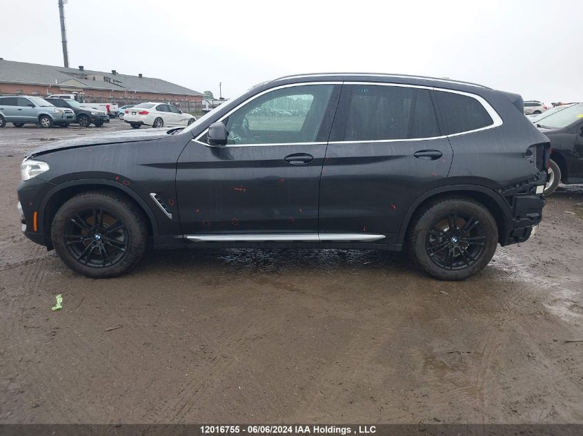 2020 BMW X3 VIN: 5UXTY5C01LLT34568 Lot: 12016755