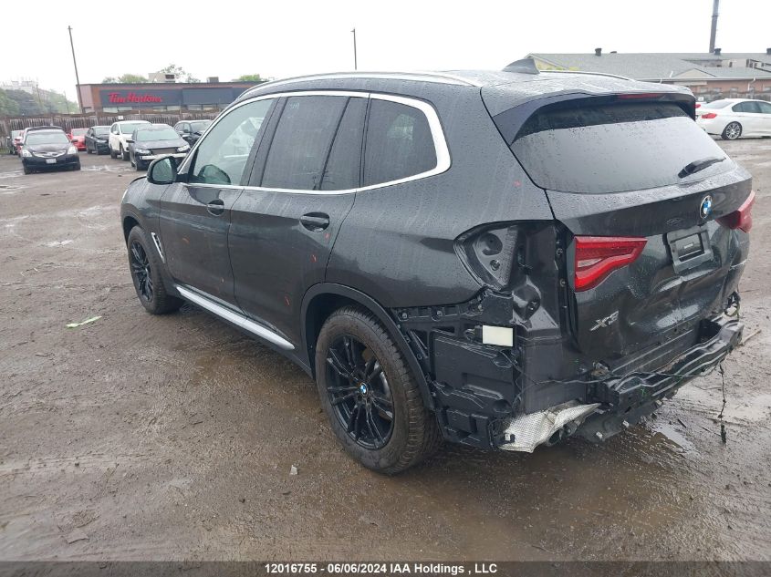 2020 BMW X3 VIN: 5UXTY5C01LLT34568 Lot: 12016755