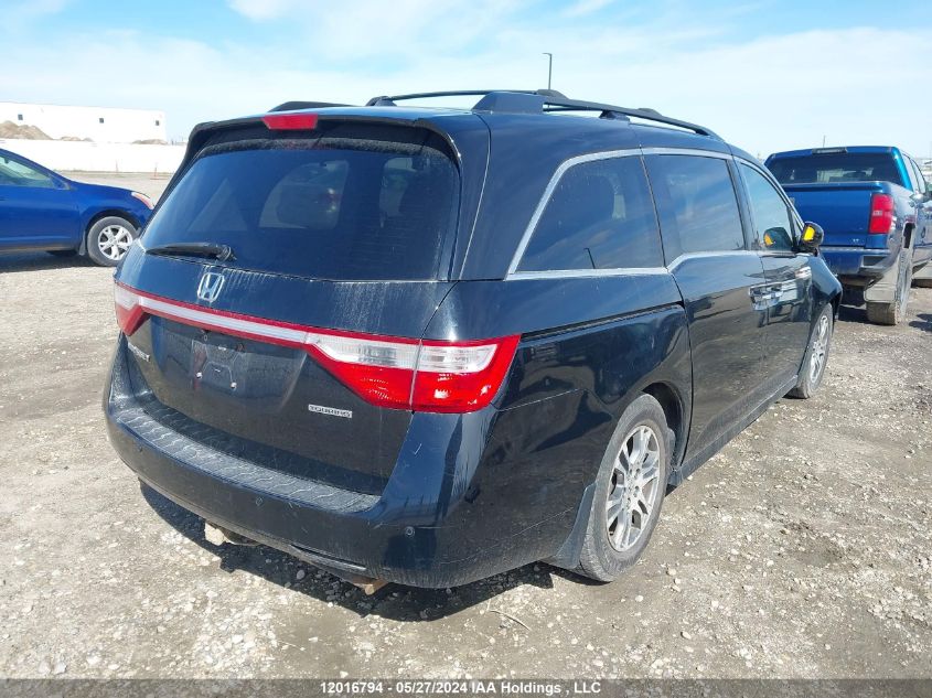 2013 Honda Odyssey Touring VIN: 5FNRL5H97DB503417 Lot: 12016794