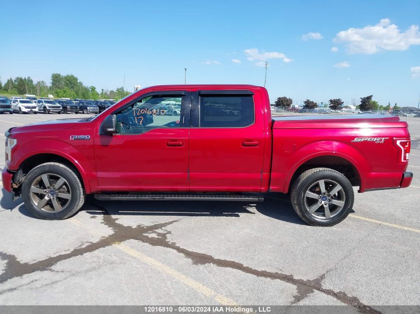 2017 Ford F150 Supercrew VIN: 1FTEW1EF2HFA14904 Lot: 12016810
