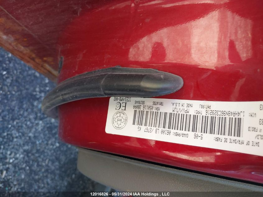 2006 Jeep Grand Cherokee Laredo/Columbia/Freedom VIN: 1J4HR48N96C329216 Lot: 12016826