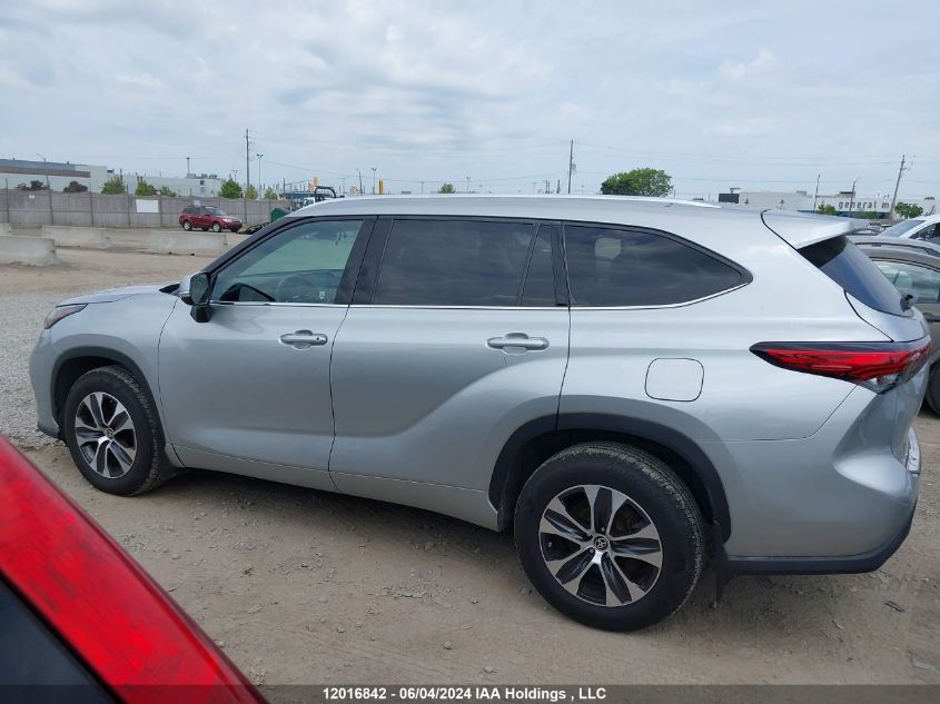 2021 Toyota Highlander Xle VIN: 5TDGZRBH1MS552430 Lot: 12016842