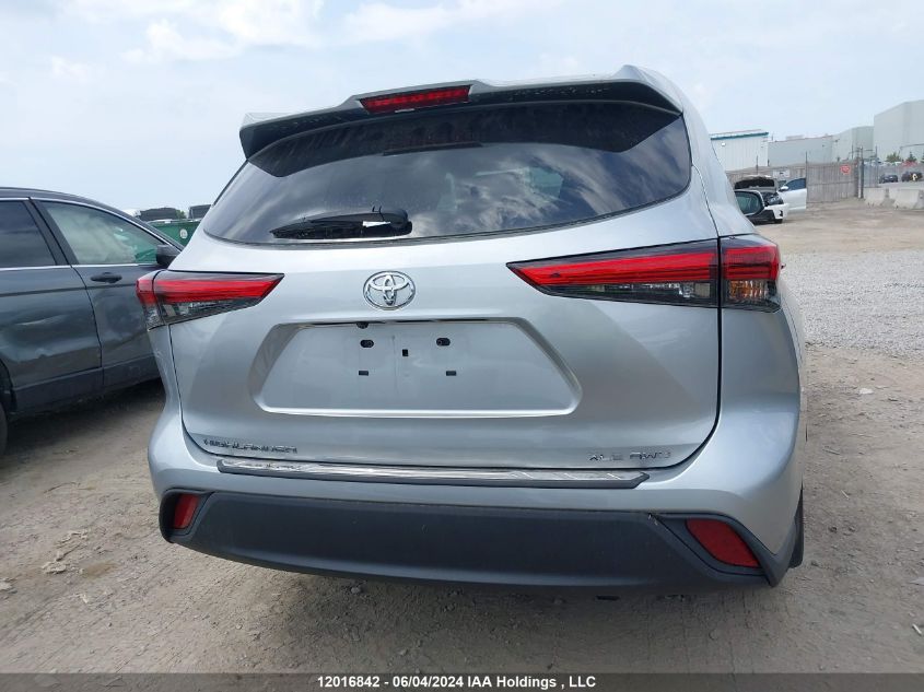 2021 Toyota Highlander Xle VIN: 5TDGZRBH1MS552430 Lot: 12016842