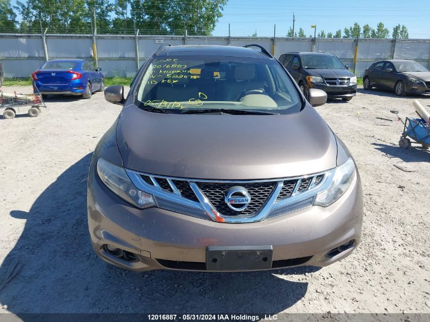 2014 Nissan Murano VIN: JN8AZ1MWXEW522075 Lot: 12016887