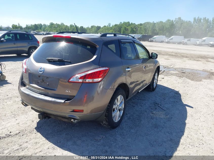 2014 Nissan Murano VIN: JN8AZ1MWXEW522075 Lot: 12016887