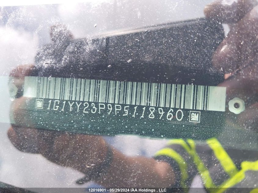 1993 Chevrolet Corvette VIN: 1G1YY23P9P5118960 Lot: 12016901