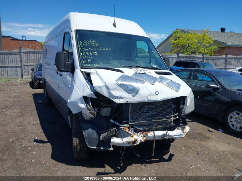 2014 Mercedes-Benz Sprinter 2500 VIN: WD3BE8CC1E5848892 Lot: 12016908