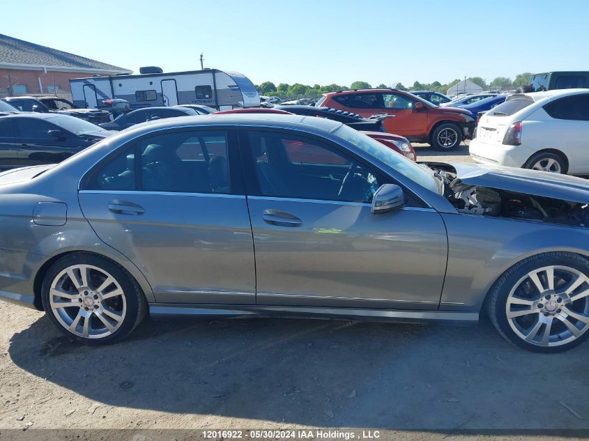 2013 Mercedes-Benz C-Class VIN: WDDGF8JB0DA808687 Lot: 12016922