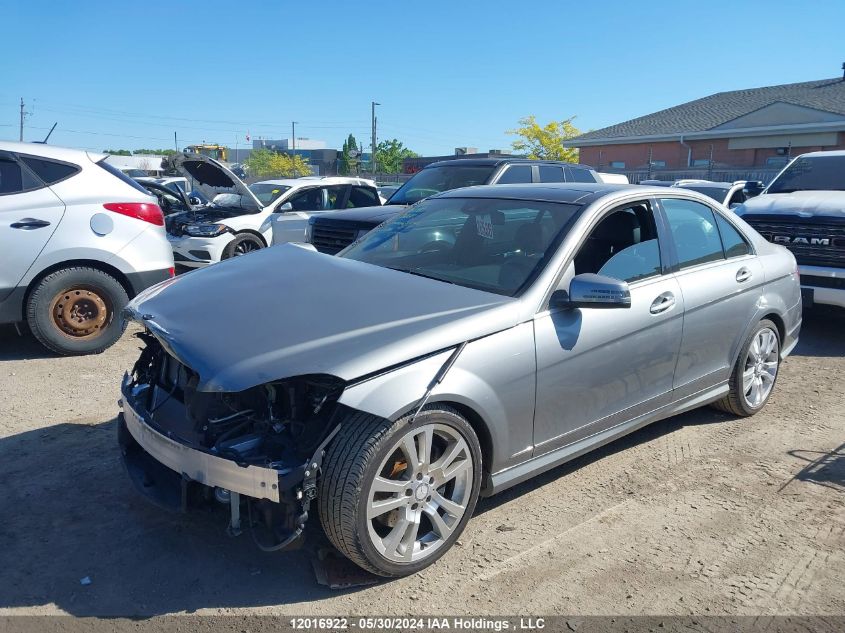 2013 Mercedes-Benz C-Class VIN: WDDGF8JB0DA808687 Lot: 12016922