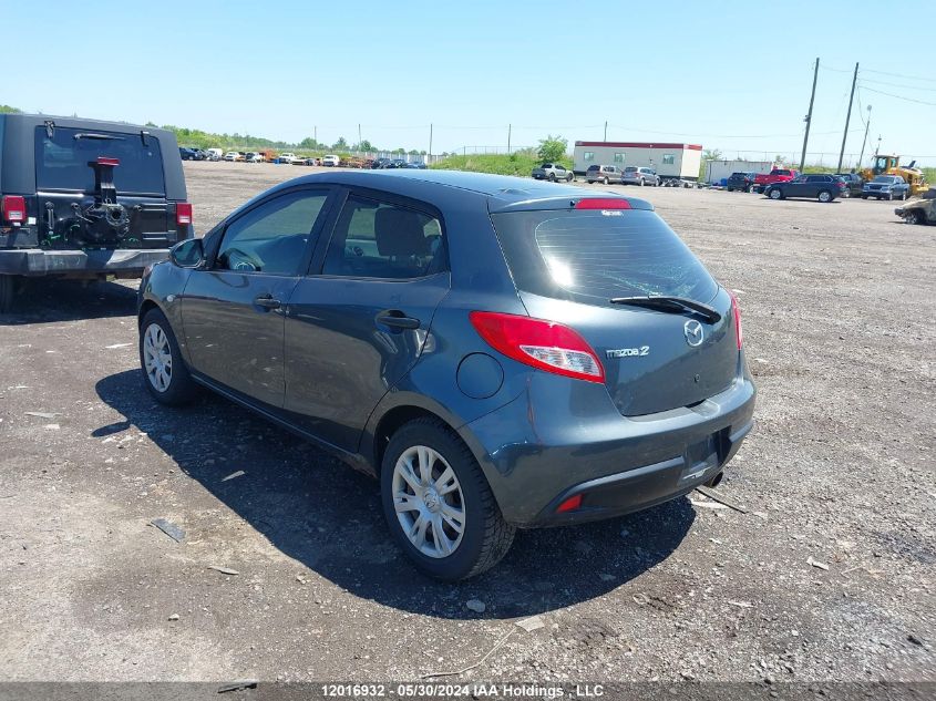 2012 Mazda Mazda2 VIN: JM1DE1KYXC0139309 Lot: 12016932