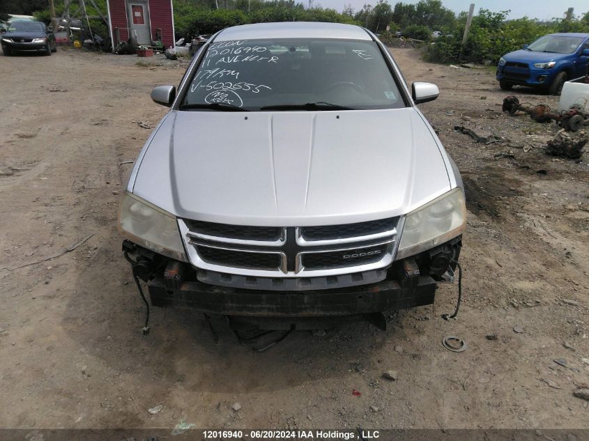 2011 Dodge Avenger Sxt VIN: 1B3BD1FB0BN502655 Lot: 12016940