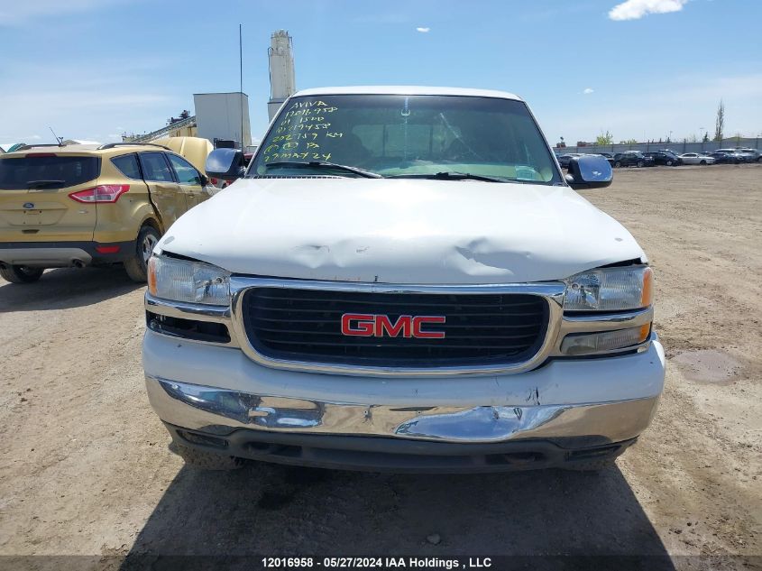 2001 GMC Sierra 1500 VIN: 2GTEK19TX11219458 Lot: 12016958