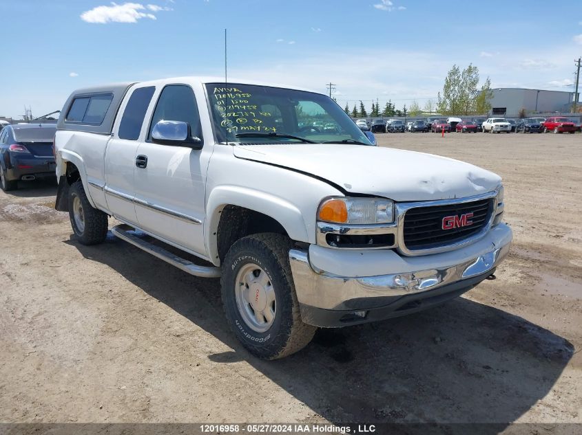 2001 GMC Sierra 1500 VIN: 2GTEK19TX11219458 Lot: 12016958