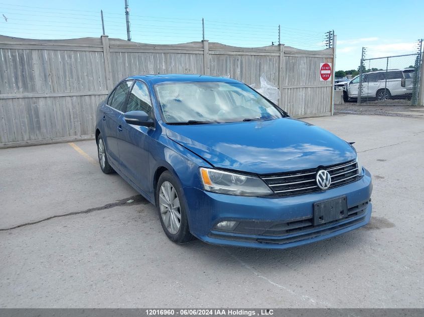 2015 Volkswagen Jetta Sedan VIN: 3VWDA7AJ0FM250789 Lot: 12016960