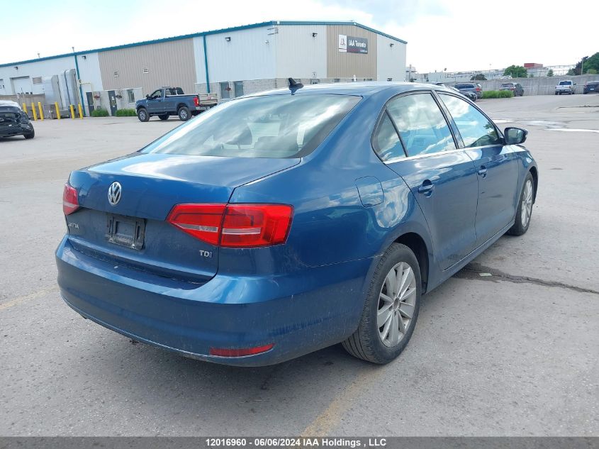 2015 Volkswagen Jetta Sedan VIN: 3VWDA7AJ0FM250789 Lot: 12016960