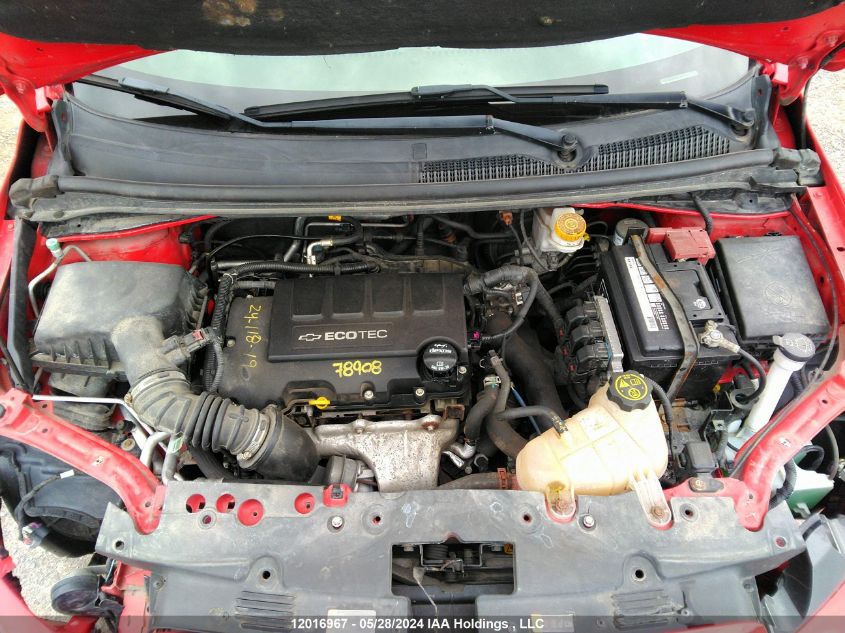 2016 Chevrolet Sonic Lt VIN: 1G1JC6SB5G4164420 Lot: 12016967