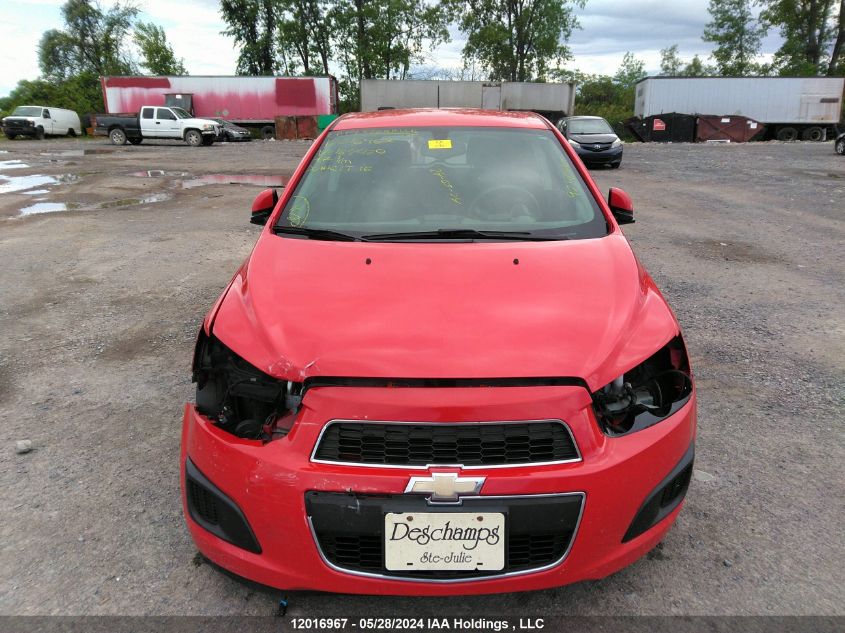 2016 Chevrolet Sonic Lt VIN: 1G1JC6SB5G4164420 Lot: 12016967