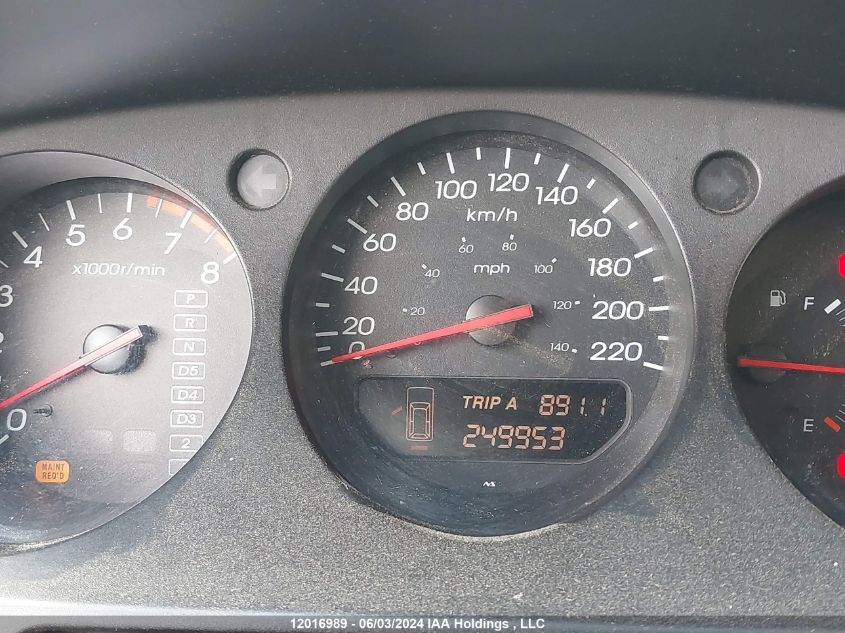 2003 Acura Mdx VIN: 2HNYD18663H002299 Lot: 12016989