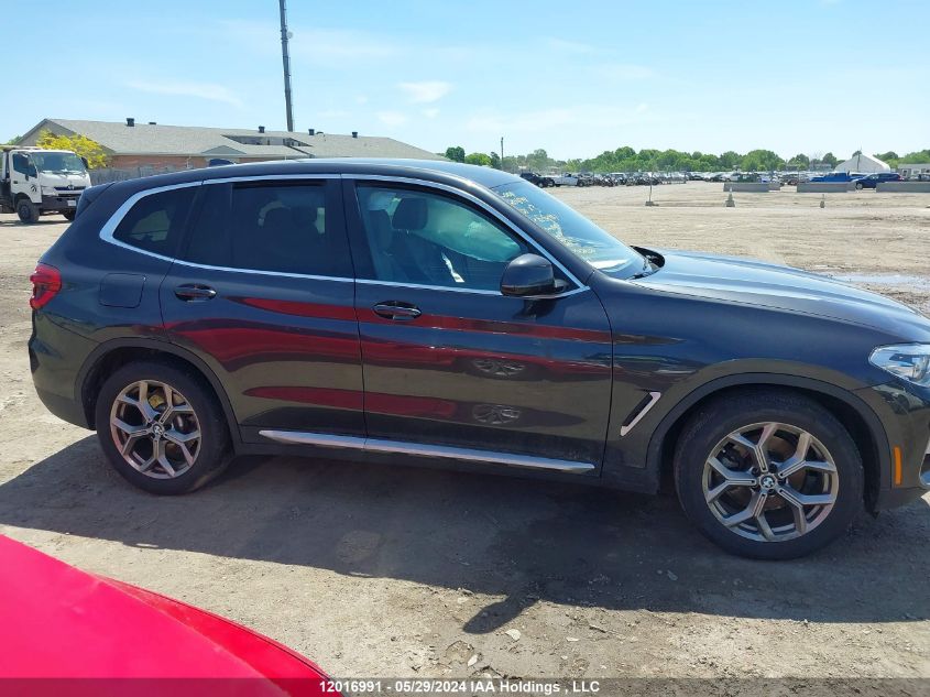 2021 BMW X3 VIN: 5UXTY5C05M9E54987 Lot: 12016991