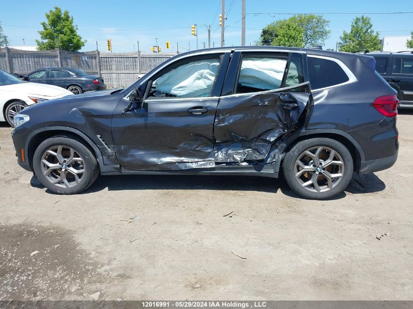 2021 BMW X3 VIN: 5UXTY5C05M9E54987 Lot: 12016991