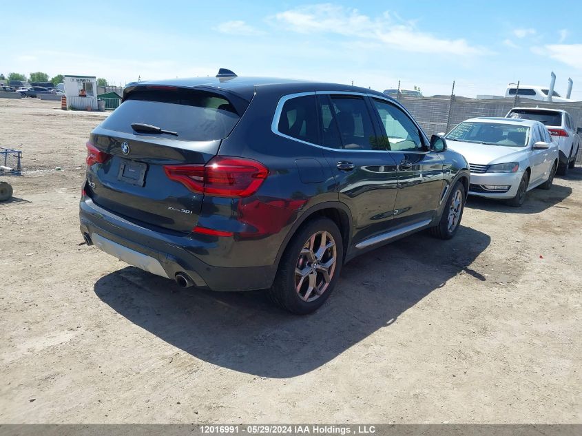 2021 BMW X3 VIN: 5UXTY5C05M9E54987 Lot: 12016991