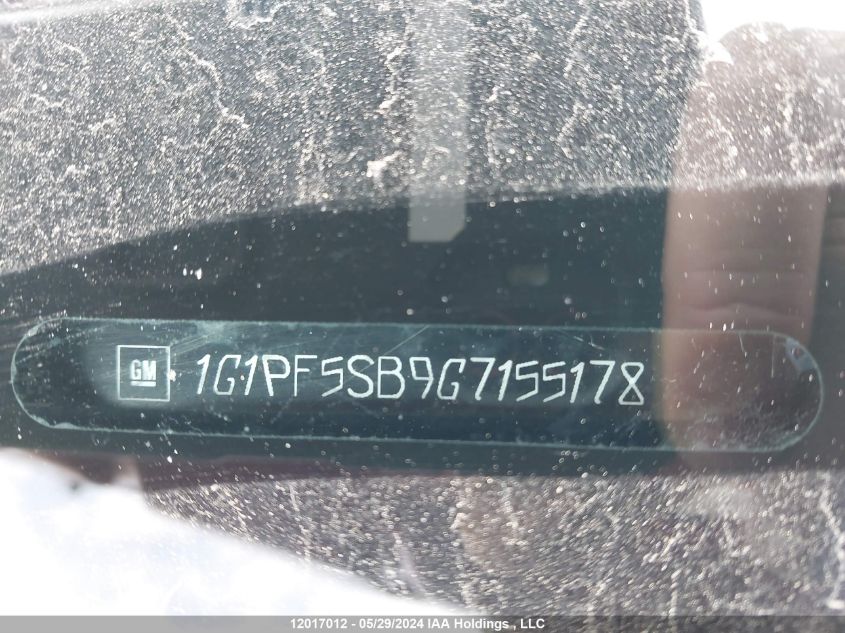 2016 Chevrolet Cruze Limited VIN: 1G1PF5SB9G7155178 Lot: 12017012