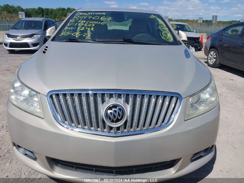 2012 Buick Lacrosse Convenience VIN: 1G4GB5E37CF177523 Lot: 12017067