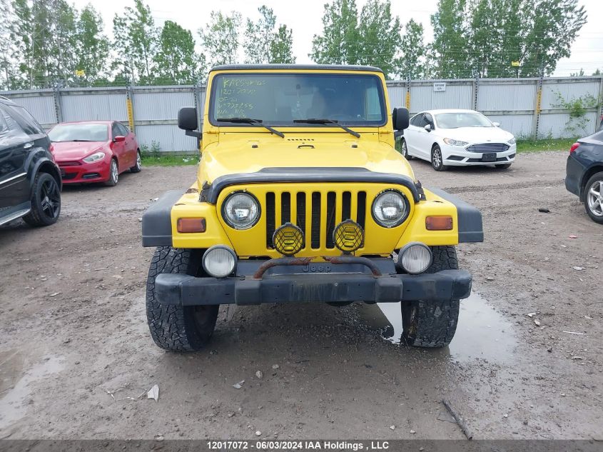 2006 Jeep Tj Sport VIN: 1J4FA49S16P778255 Lot: 12017072