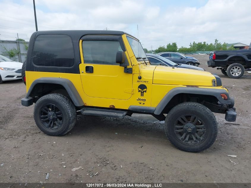 2006 Jeep Tj Sport VIN: 1J4FA49S16P778255 Lot: 12017072