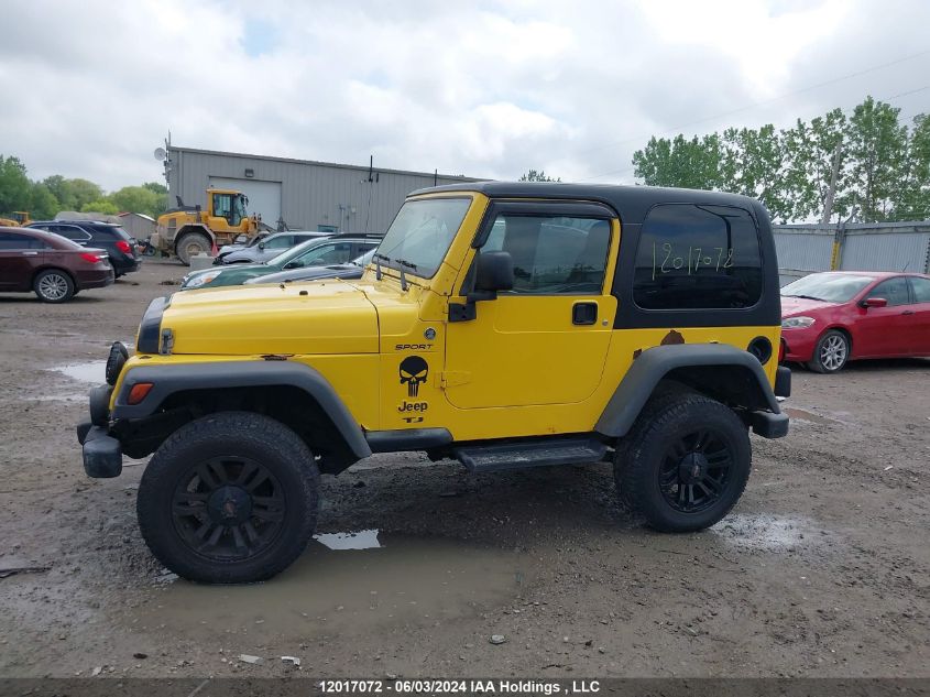 2006 Jeep Tj Sport VIN: 1J4FA49S16P778255 Lot: 12017072